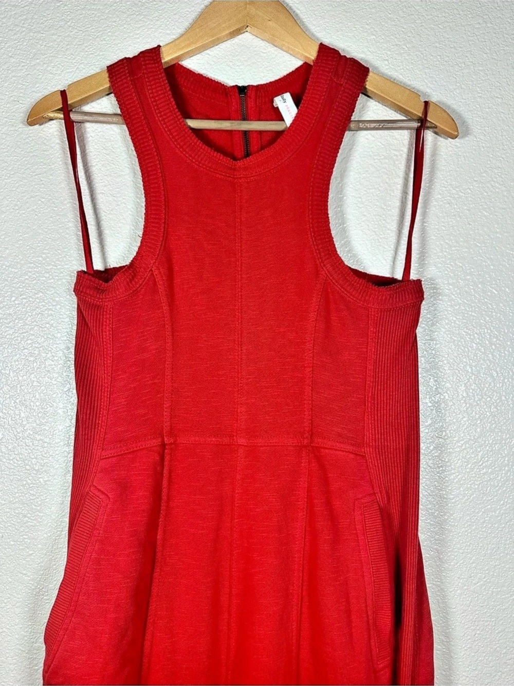 Anthropologie Daily Practice Red Wide Leg Jumpsuit Size XXS - Picture 5 of 12